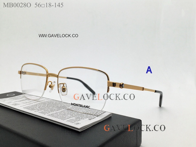 Mont blanc Fake Eyeglasses Half Frame Clear Lens